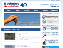 Tablet Screenshot of bodussoinmobiliaria.com